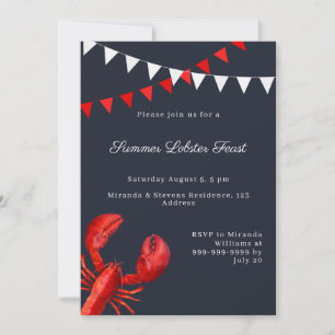 Lobster Feast Summer Party Invitation