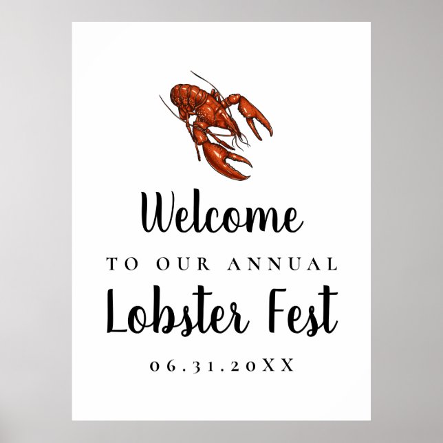 Lobster Fest Welcome Sign (Front)