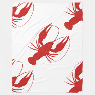 lobster fleece blanket