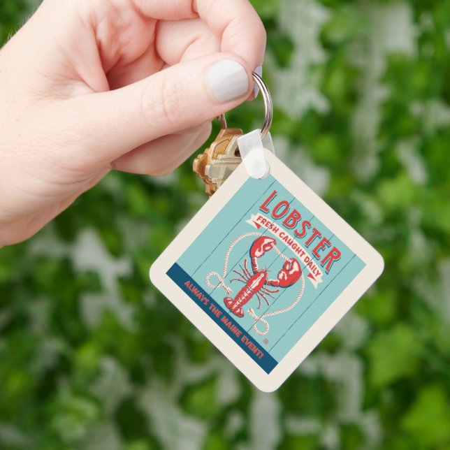 Lobster Fresh Caught Daily | Maine Keychain (Hand)