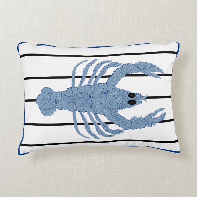 Lobster Ginger Jar jars art print  Accent Pillow (Front)