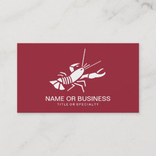 lobster icon business card