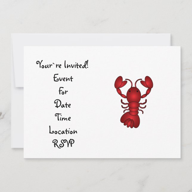Lobster Invitation (Front)