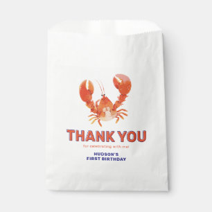 Lobster Kids Birthday Thank You Favour Bag