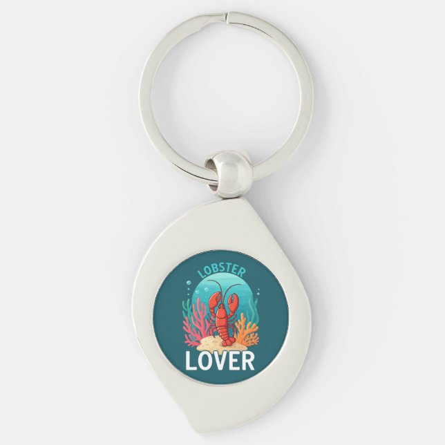 Lobster Lover  Keychain (Front)