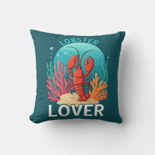 Lobster Lover Throw Pillow