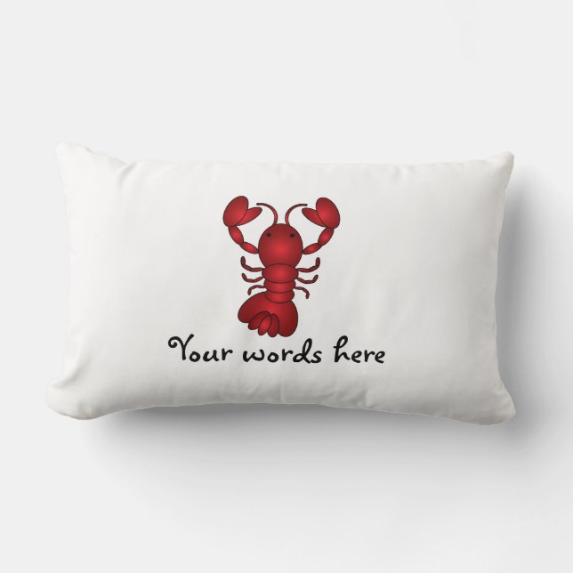 Lobster Lumbar Pillow (Front)