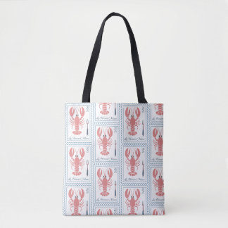 Lobster Maine New England Nautical Ocean Seafood  Tote Bag