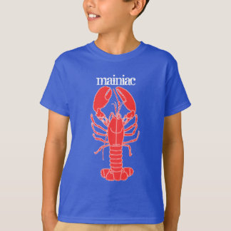LOBSTER!!! Mainiac kids tee