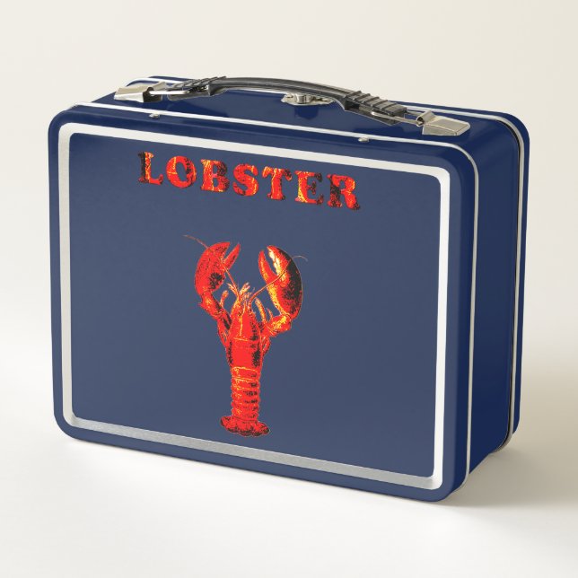 lobster metal lunch box (Back)