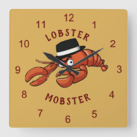Lobster Mobster 🦞 Wide-Eyed Cute Cartoon Gangster
