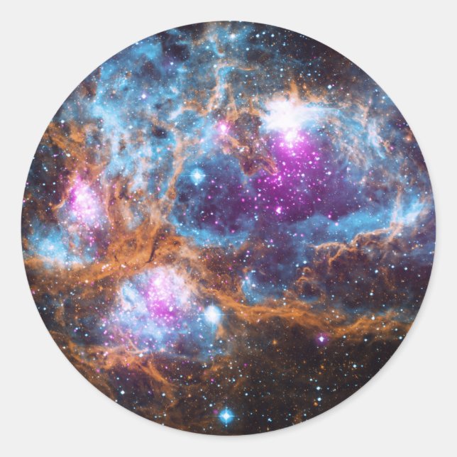 Lobster Nebula Classic Round Sticker (Front)