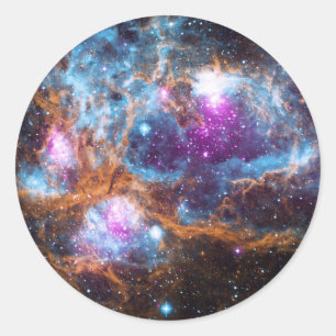 Lobster Nebula - Cosmic Winter Wonderland Classic Round Sticker