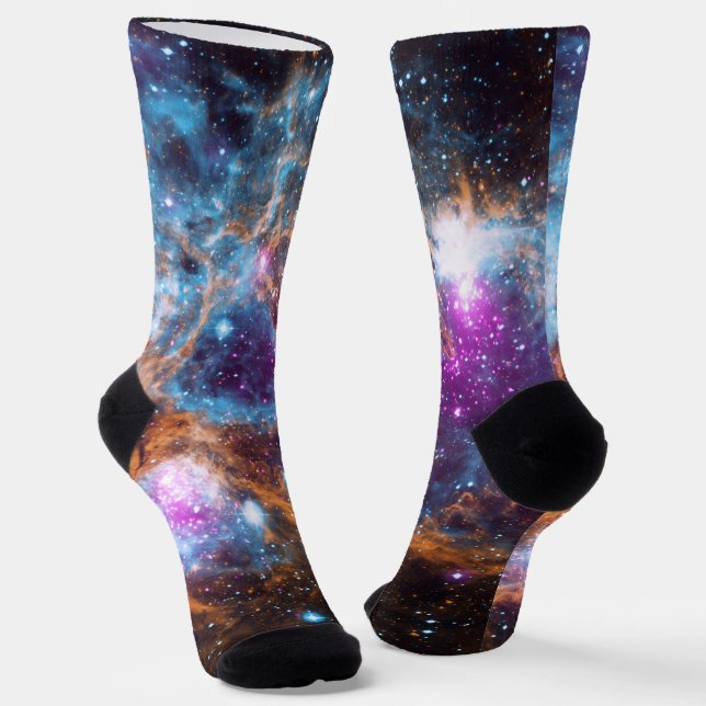 Lobster Nebula Socks (Angled)