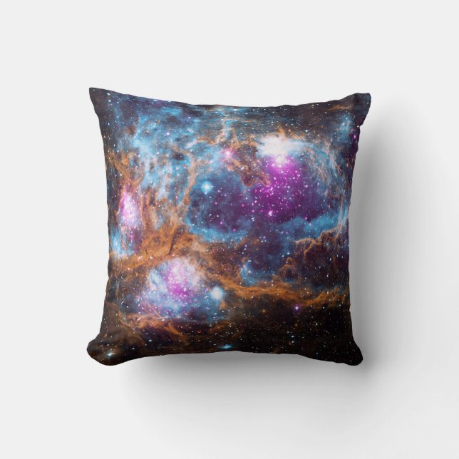Lobster Nebula Throw Pillow (Front)