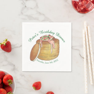 Lobster Newburg Newberg Seafood Dish Dinner Party Napkin