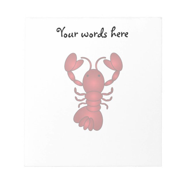 Lobster Notepad (Front)
