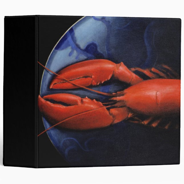 Lobster on Tiffany Plate Binder (Front/Spine)