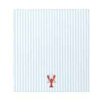 Lobster Painting Nautical Blue Stripe Preppy