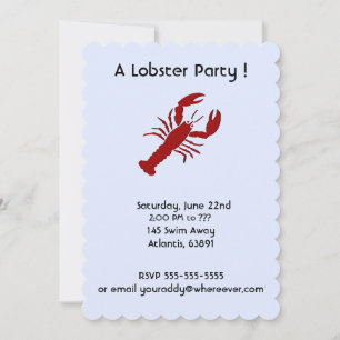 Lobster Party Invitations