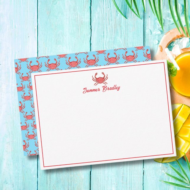 Lobster Pattern Personalized  Card (Creator Uploaded)