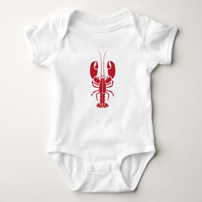 Lobster.pdf Baby Bodysuit (Front)