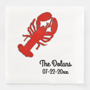 Lobster Personalized Napkin