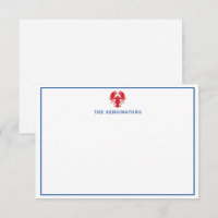 Lobster Personalized Note Cards