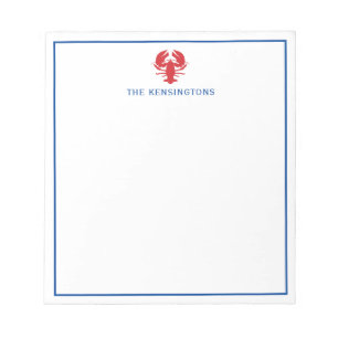 Lobster Personalized Notepad