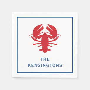 Lobster Personalized Party Napkins