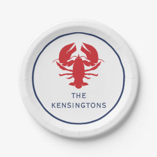 Lobster Personalized Party Plates