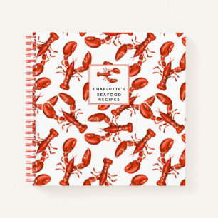Lobster Personalized Seafood Recipe Notebook