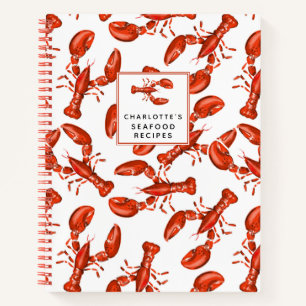 Lobster Personalized Seafood Recipe Notebook
