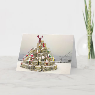 Lobster pot tree in Plymouth, Massachusetts Card