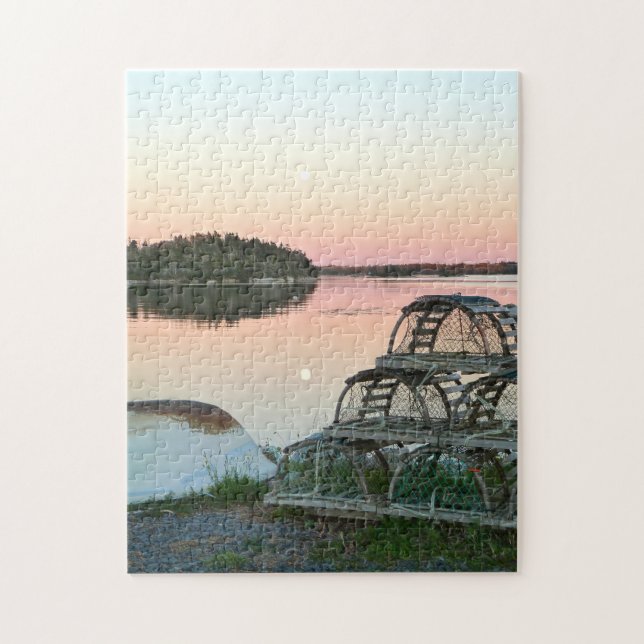 Lobster Pots Nova Scotia. Jigsaw Puzzle (Vertical)