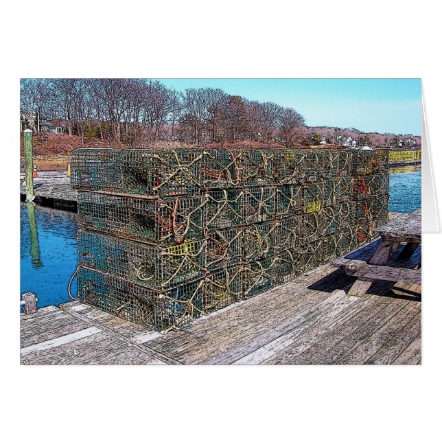Lobster Pots, York Harbour, Maine (Front Horizontal)