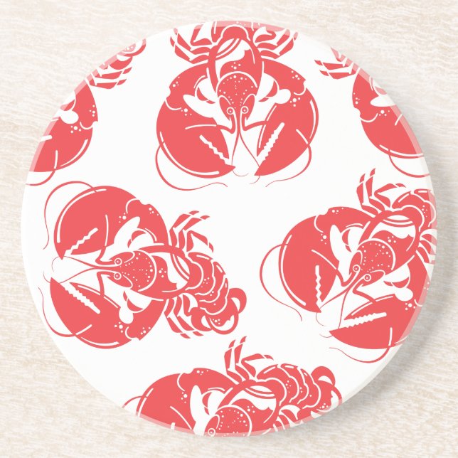 lobster print coaster (Front)