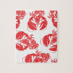 lobster print jigsaw puzzle