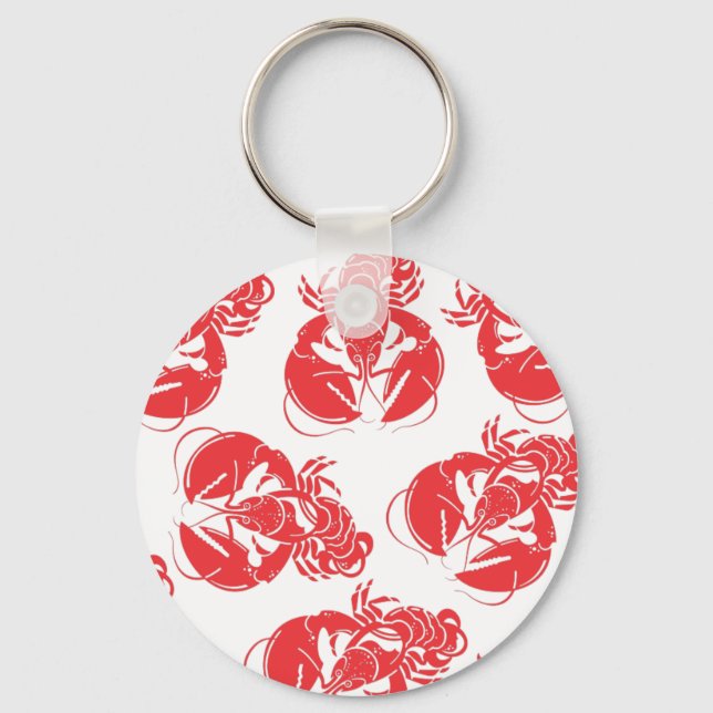 lobster print keychain (Front)