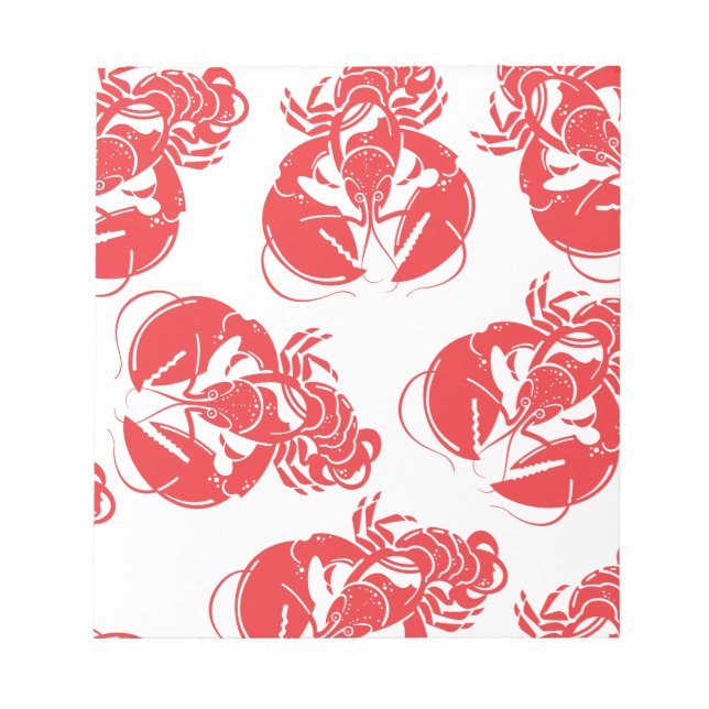 lobster print notepad (Front)