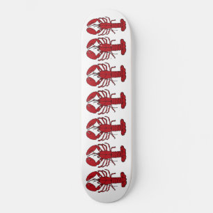 Lobster red white Custom Skate broad Skateboard