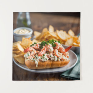 Lobster Roll and Potato Chips Tapestry