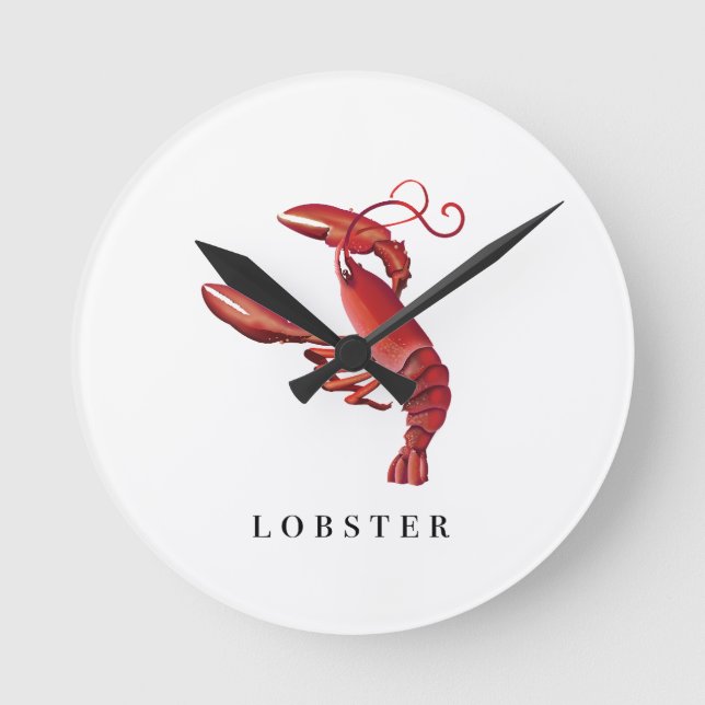 Lobster Round Clock (Front)