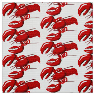 Lobster Seafood Fabric