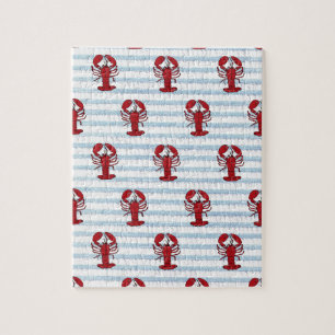 lobster seersucker jigsaw puzzle