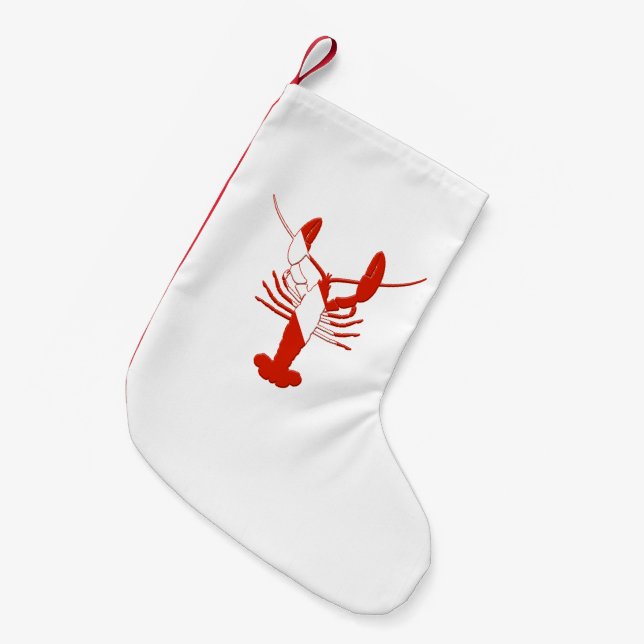 Lobster Shaped Scuba Dive Flag Christmas Stocking (Front (Hanging))