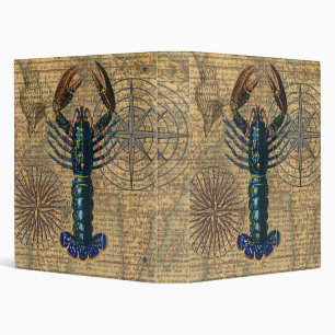 Lobster Shellfish Seafood Maine Classic Ocean Binder