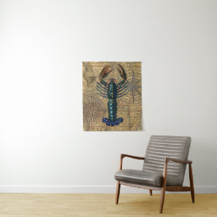 Lobster Shellfish Seafood Maine Classic Ocean Tapestry