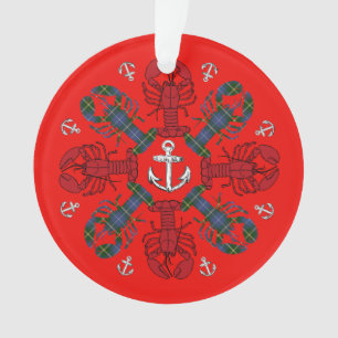 Lobster Snowflake Anchor N.S. Christmas ornament