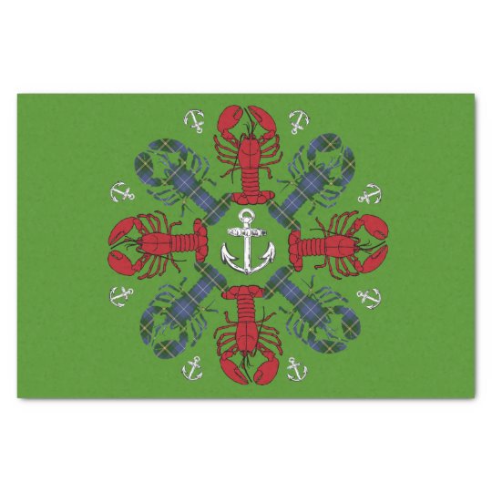 Lobster Snowflake Anchor N.S. Christmas paper